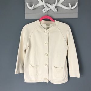 LL Bean Cream Button Down Cardigan
